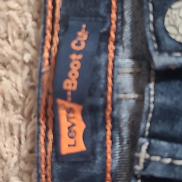 Levi’s Big Kids Slim Boot Cut Dark Wash Jeans size 7 - Picture 6 of 7